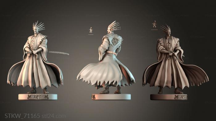 Military figurines (Kenpachi Zaraki Bleach Statue, STKW_71165) 3D models for cnc