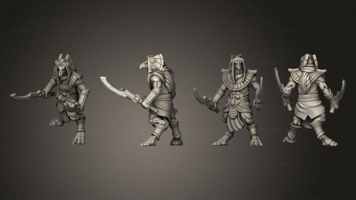 Military figurines (Guardian 7 Swords Large, STKW_7120) 3D models for cnc
