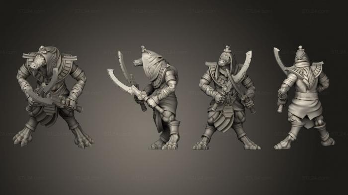 Military figurines (Guardian 8 Swords Large, STKW_7121) 3D models for cnc
