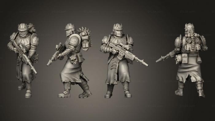 Military figurines (Guardsmen Heavy Blaster Rifles 04, STKW_7146) 3D models for cnc