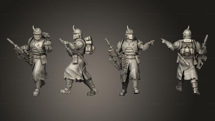 Military figurines (Guardsmen Heavy Blaster Rifles 05, STKW_7147) 3D models for cnc