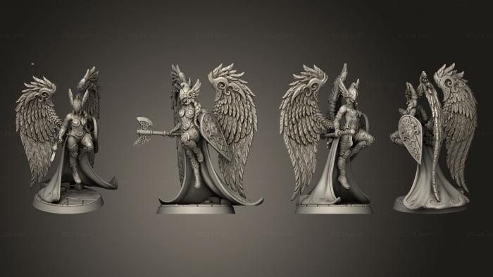Military figurines (Gunhild the Iron Wings, STKW_7173) 3D models for cnc