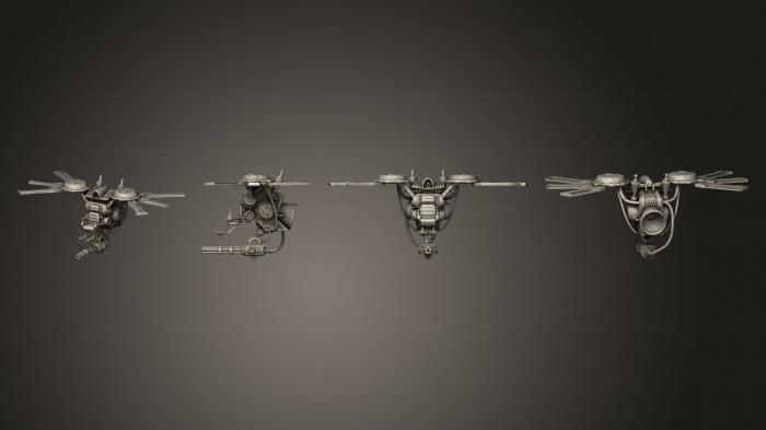 Статуэтки военные (Автоматический Беспилотник Наводчика Завершен, STKW_7183) 3D модель для ЧПУ станка