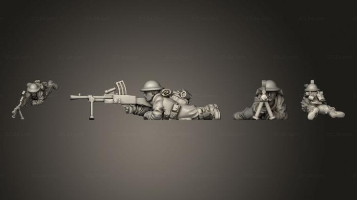 Military figurines (GUNNER, STKW_7201) 3D models for cnc