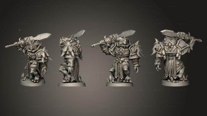 Military figurines (h dragonborn hero b, STKW_7226) 3D models for cnc
