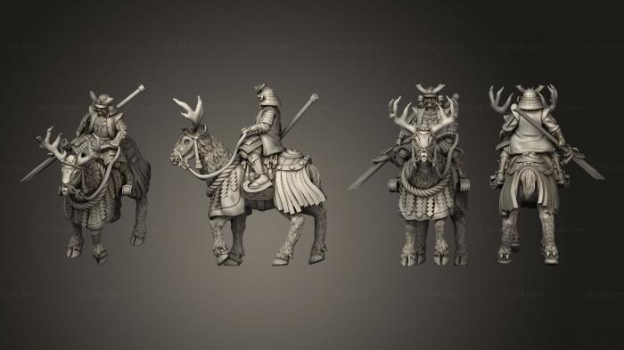Military figurines (habiki cavalry 02, STKW_7229) 3D models for cnc