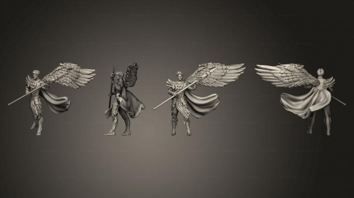 Military figurines (Half Angel Paladin Spear, STKW_7248) 3D models for cnc