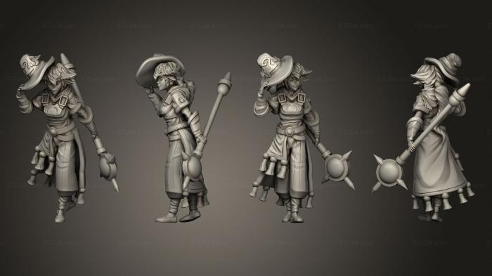 Military figurines (Half Gnome Mage, STKW_7259) 3D models for cnc