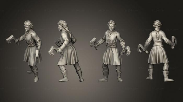 Military figurines (Half Orc Ranger Zanda, STKW_7269) 3D models for cnc