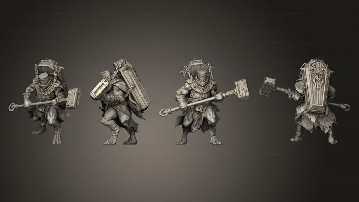 Military figurines (Hammer knight 02, STKW_7291) 3D models for cnc