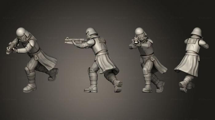Military figurines (Trooper Squad Pose 1, STKW_7326) 3D models for cnc