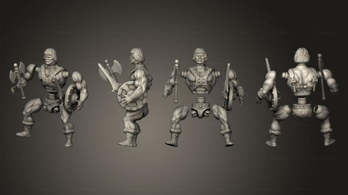 Military figurines (he man action figure, STKW_7350) 3D models for cnc