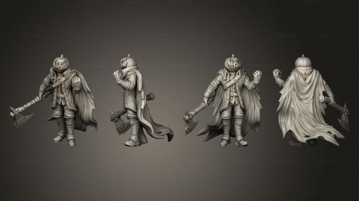 Military figurines (Headless Horseman 04, STKW_7354) 3D models for cnc