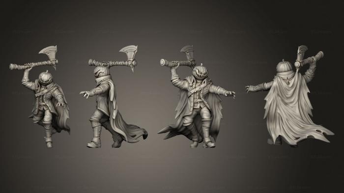 Military figurines (Headless Horseman 06, STKW_7355) 3D models for cnc