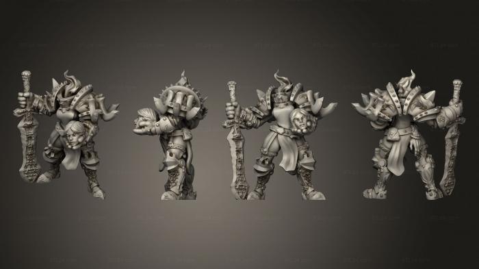 Military figurines (Headless Warrior Dullahan, STKW_7356) 3D models for cnc