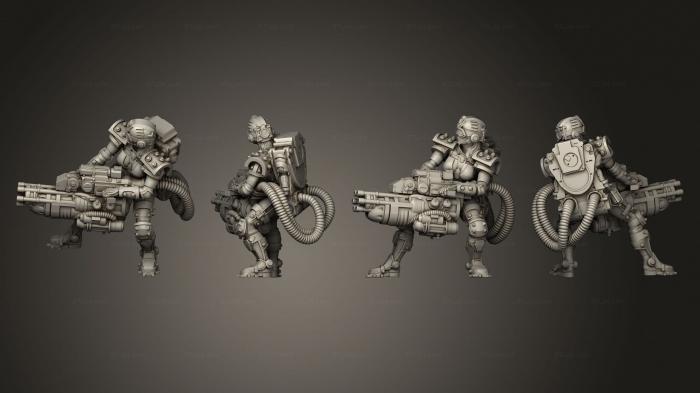 Military figurines (Heavy Weapon, STKW_7420) 3D models for cnc