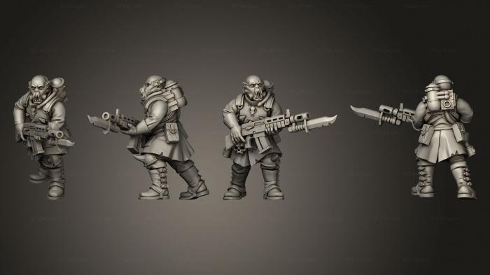 Military figurines (Heretic 03, STKW_7446) 3D models for cnc