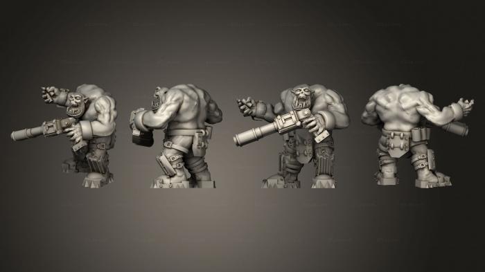 Military figurines (Hick Broozer Assault Gunner B 1, STKW_7471) 3D models for cnc