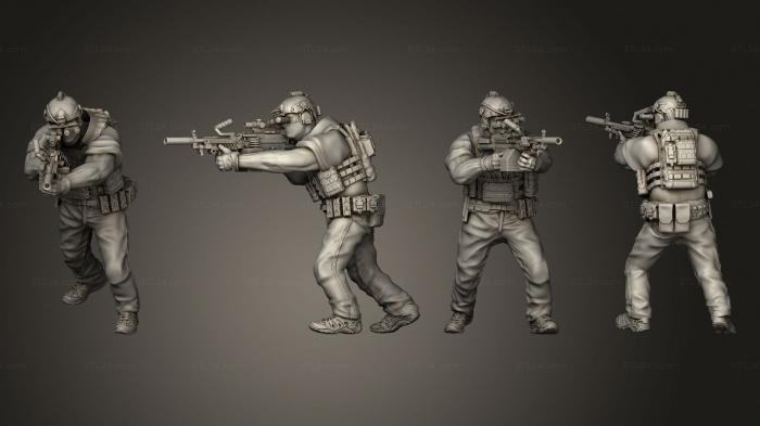 Military figurines (High Risk Contractors 01, STKW_7487) 3D models for cnc
