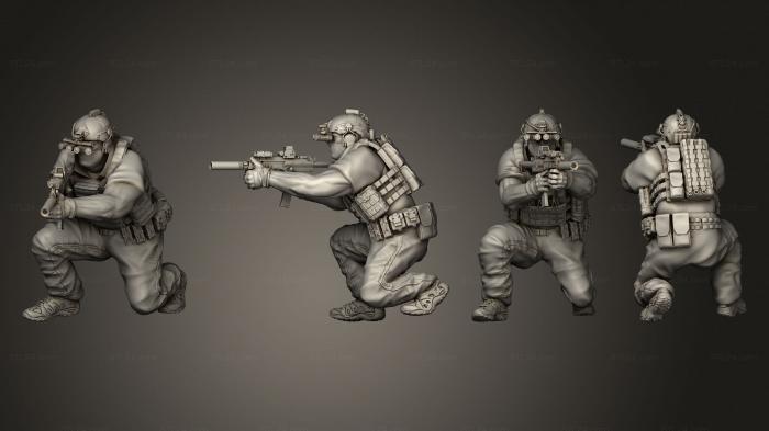 Military figurines (High Risk Contractors 02, STKW_7488) 3D models for cnc