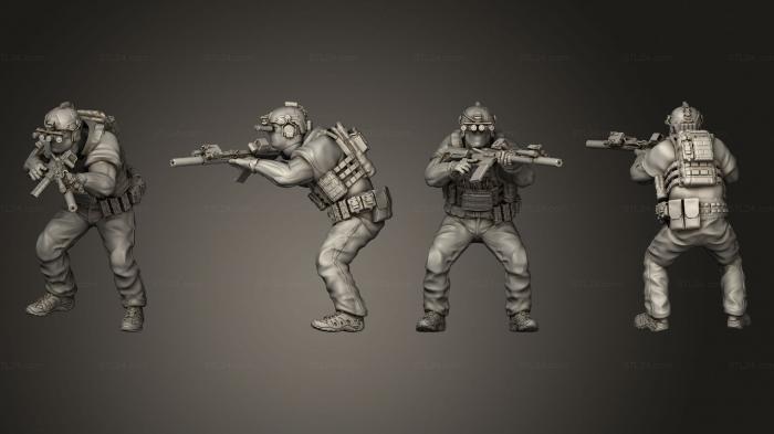 Military figurines (High Risk Contractors 05, STKW_7491) 3D models for cnc