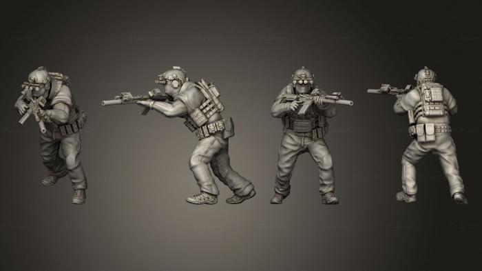 Military figurines (High Risk Contractors 06, STKW_7492) 3D models for cnc