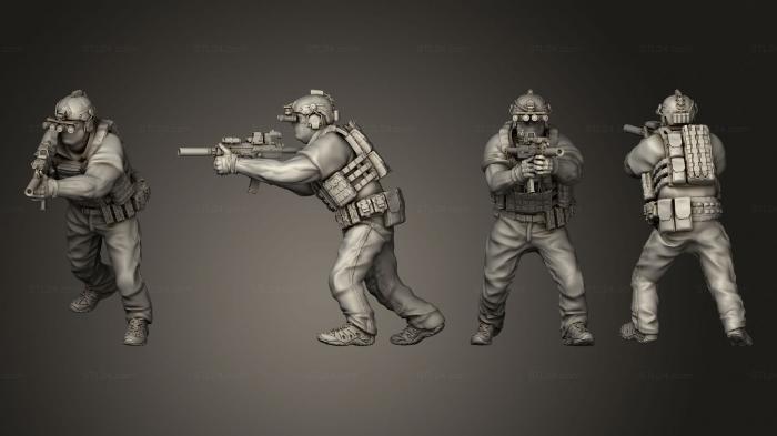 Military figurines (High Risk Contractors 07, STKW_7493) 3D models for cnc