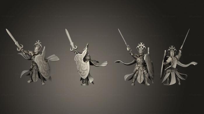 Military figurines (Highborn Elves Eagle Pilar 002, STKW_7494) 3D models for cnc