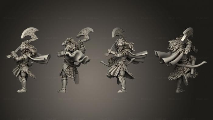 Military figurines (Highborn Elves Nature Protector Hunter, STKW_7497) 3D models for cnc