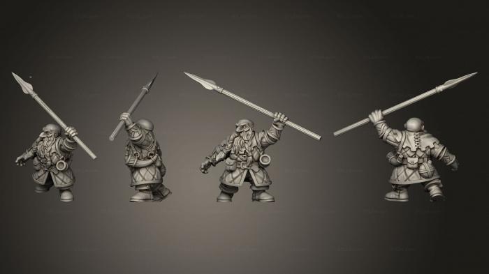 Military figurines (HILL DWARF 04, STKW_7501) 3D models for cnc