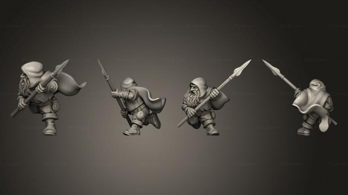 Military figurines (HILL DWARF 07, STKW_7504) 3D models for cnc