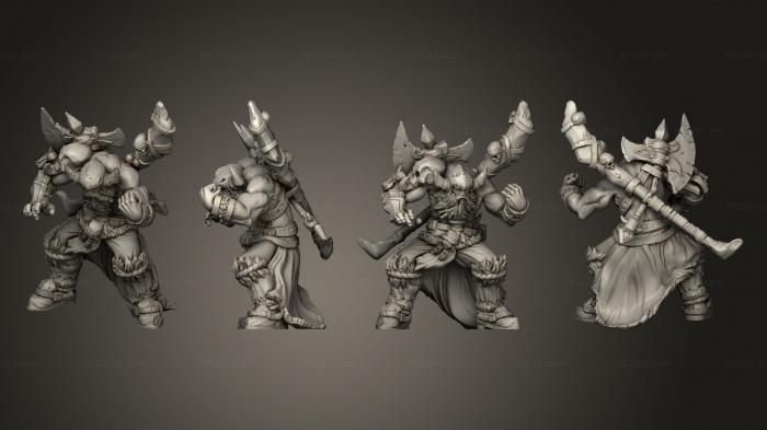 Military figurines (Hill Giants v 3, STKW_7514) 3D models for cnc