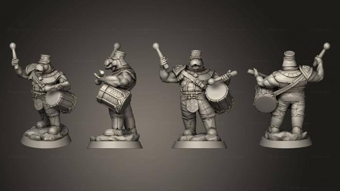 Military figurines (Hippokin Bard, STKW_7524) 3D models for cnc