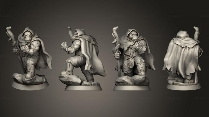 Military figurines (Hippokin Wizard, STKW_7529) 3D models for cnc