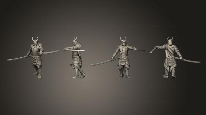 Military figurines (Hiroshi Ronin 02, STKW_7531) 3D models for cnc