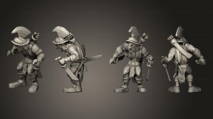 Military figurines (Hobgoblin Gladiator Dagger, STKW_7561) 3D models for cnc