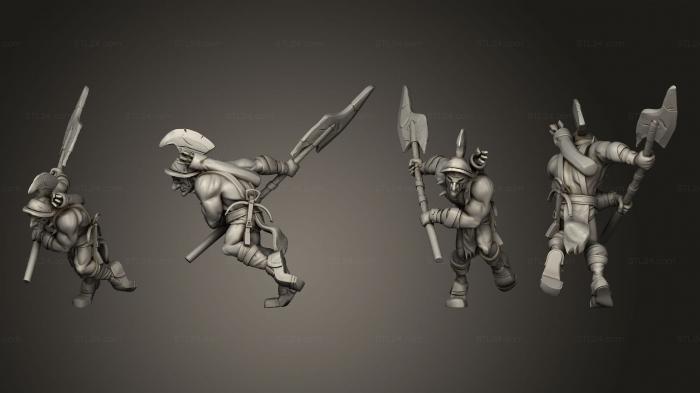 Military figurines (Hobgoblin Gladiator Halberd, STKW_7562) 3D models for cnc