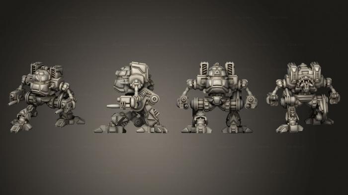 Military figurines (hoodwink kneel, STKW_7567) 3D models for cnc