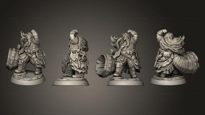 Military figurines (Horn Blaster Bard, STKW_7574) 3D models for cnc