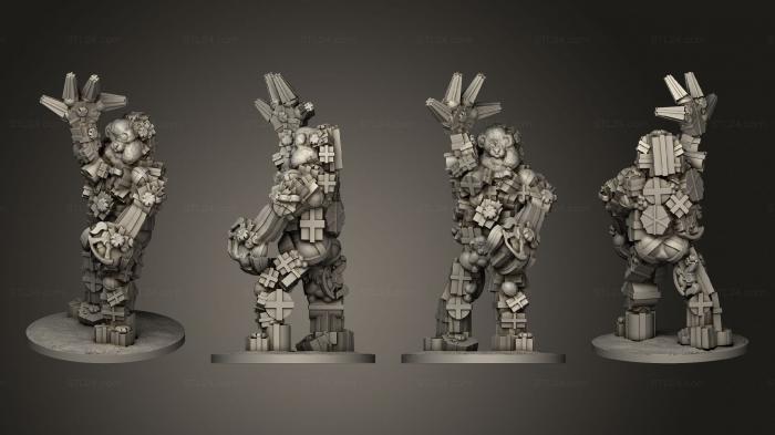 Military figurines (Horror Bosses Present Golem, STKW_7579) 3D models for cnc