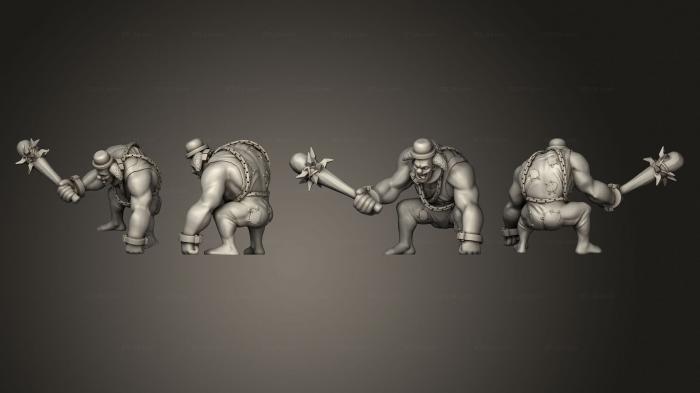 Military figurines (Horror Clown Brute, STKW_7582) 3D models for cnc
