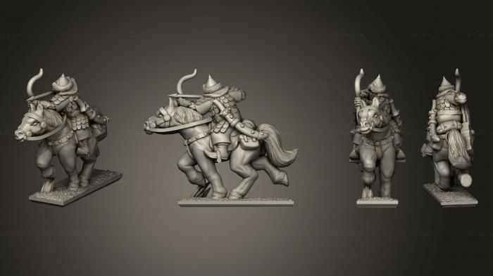 Military figurines (horse archersrider 5, STKW_7591) 3D models for cnc