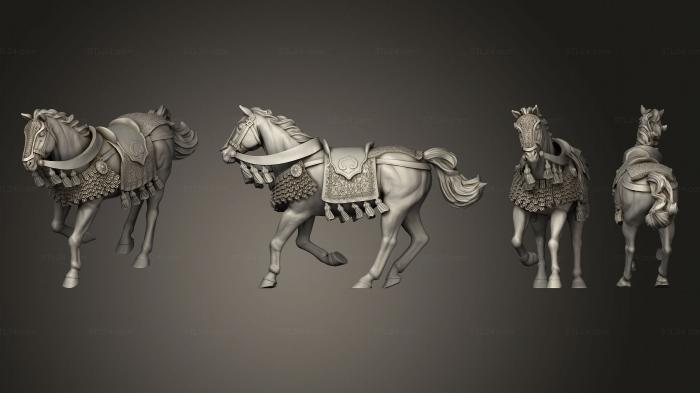 Статуэтки военные (Лошадь Б, STKW_7594) 3D модель для ЧПУ станка