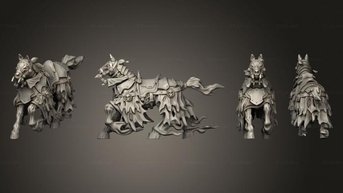 Military figurines (Horse ghost 02, STKW_7598) 3D models for cnc