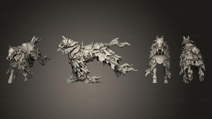 Military figurines (Horse ghost 03, STKW_7599) 3D models for cnc