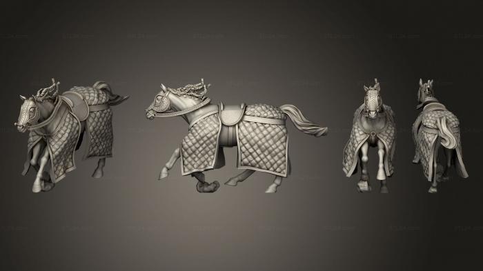 Military figurines (horse heavy tack B, STKW_7603) 3D models for cnc