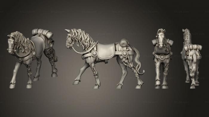Military figurines (Horse 06, STKW_7611) 3D models for cnc
