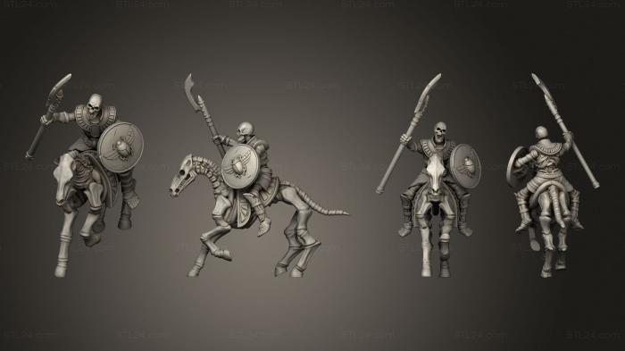 Military figurines (Horsemen 1 Spear, STKW_7618) 3D models for cnc