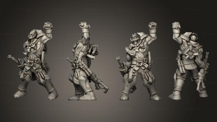 Military figurines (hrowback Grull Hellbourne C, STKW_7659) 3D models for cnc