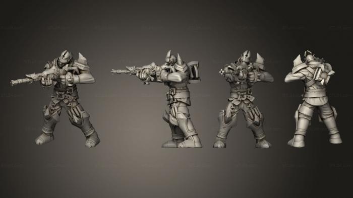 Military figurines (hrowback Grull Hellbourne E, STKW_7660) 3D models for cnc
